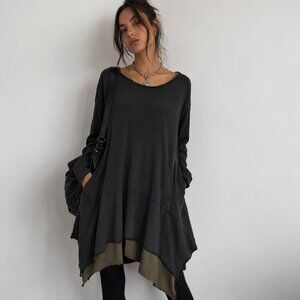 Vintage Y-3 Yohji Yamamoto x Adidas Distressed Tunic Dress